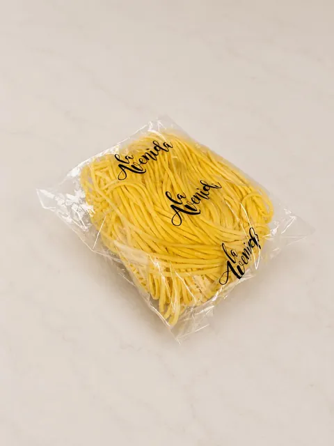 Fideos al huevo frescos